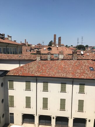 Views from the student residence is incredible, overlooking the city of Pavia.