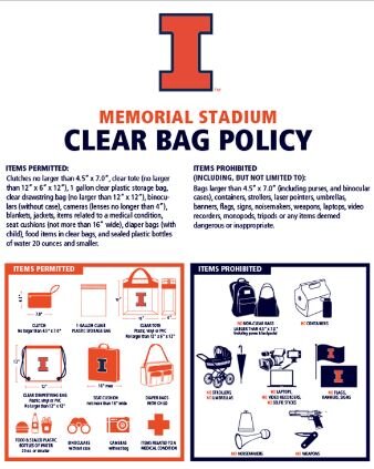 clear bag policy 