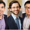 The local economies of regional public universities tend to be more resilient to economic shocks than similar communities, says new research co-written by a team of University of Illinois Urbana-Champaign economists. From left, co-authors Greg Howard, a professor of economics; Russell Weinstein, a professor of labor and employment relations and of economics; and graduate student Yuhao Yang. (Photo collage by L. Brian Stauffer.)